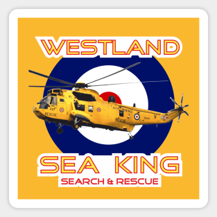 Westland Sea King Search and rescue helicopter in RAF roundel, Magnet